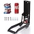 abordables Accessoires de bar-broyeur de canettes en métal fixé au mur bras métalliques plus épais broyeurs de canettes en aluminium robustes pour le recyclage bouteille en plastique de 16 oz écraseur de canettes de soda + 4 vis