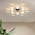 baratos Luzes de teto e ventiladores-110 cm luz de teto led metal estilo artístico moderno luxo moda lustre moderno ambiente doméstico sala de estar lâmpadas do quarto
