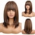 cheap Synthetic Trendy Wigs-Long Blonde Wigs for Women Layered Ombre Hair wig with Neat Bangs barbiecore Wigs