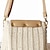 cheap Bags-Women&#039;s Straw Bag Beach Bag Straw Crossbody Bag Straw Bag Tassel Daily Going out Solid Color White