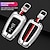 cheap Car Safety &amp; Security-New Toyota car with metal silicone key cover shell remote control cover car styling key chain auto accessories button new car remote control key cover
