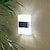 お買い得  屋外用ウォールライト-2/4pcsソーラーウォールライト屋外照明ip65ホリデーバルコニー用防水ポーチウォールランプ階段フェンスストリートランドスケープデコレーションソーラーガーデンライト