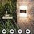 お買い得  屋外用ウォールライト-2/4pcsソーラーウォールライト屋外照明ip65ホリデーバルコニー用防水ポーチウォールランプ階段フェンスストリートランドスケープデコレーションソーラーガーデンライト