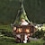 abordables Lampes Solaires LED-Lampes de jardin solaires statue naine ornement lumière étanche led veilleuse pour cour extérieure pelouse porche décoration de jardin