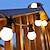 ieftine Fâșii LED-lumină solară în aer liber 5m lumină de șir impermeabilă cu telecomandă lampă cu bec g50 lumină în aer liber impermeabilă cu șiruri 10 leduri lumini de zână grădină patio grădină nunta cafenea