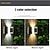 cheap Outdoor Wall Lights-4pcs Solar Wall Lights Outdoor 6LED Waterproof Wall Lamp for Balcony Patio Courtyards Fence Lamps Garden Decor Solar Outdoor Wall Light