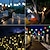 abordables Tiras de Luces LED-cadena de luz led solar al aire libre 7m 50leds bola de burbujas solar luces de cadena impermeables al aire libre blanco cálido luces de hadas blancas coloridas cadena fiesta de bodas de navidad