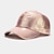 cheap Baseball Hat-Pleated Pu Baseball Cap Unisex Man Woman Sparkling Adjustable Outdoor Snapback Hat Colorful Peaked Cap Stage Hip-Hop Hat
