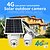 cheap Outdoor IP Network Cameras-4G Solar Surveillance Camera Low Power Dome Night Vision Full Color Power Supply Remote HD Camera