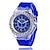 cheap Quartz Watches-Men Quartz Watch Chronograph Luminous Noctilucent Silicone Watch