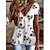 cheap Best Selling Tops-summer explosion  independence station floral feather cotton blended lace v-neck  short sleeve top t-shirt unpositioned printing
