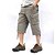 cheap Hiking Trousers &amp; Shorts-Men&#039;s Cargo Shorts Hiking Shorts Military Summer Outdoor Ripstop Breathable Quick Dry Multi Pockets Capri Pants Bottoms Below Knee Amy Green Black Cotton Climbing Camping / Hiking / Caving Traveling