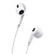 cheap Wired Earbuds-Baseus Encok Type-C lateral in-ear Wired Earphone C17 White
