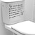 abordables Autocollants muraux décoratifs-3D Stickers Muraux Chambre / Toilettes, Amovible PVC Décoration d&#039;intérieur Stickers muraux 1 pc