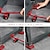 cheap Tool Accessories-Furniture Moving Transport 5pcs/Set 4 Mover Roller  Wheel Bar Furniture Transport Lifter Household Hand Tool Set