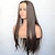 billiga Syntetiska peruker med lace-brun syntetisk spets främre peruk silkeslen rak värmebeständig fiber naturlig hårfäste cosplay för kvinnor