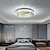 voordelige Unieke kroonluchters-50 cm ronde plafondlamp led kroonluchter rvs nordic stijl eetkamer woonkamer slaapkamer