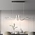 levne Závěsná světla-100 cm závěsné světlo led kov umělecký styl moderní restaurační lampa severský styl kreativní design spirálový lustr