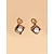 cheap Earrings-1 Pair Stud Earrings For Women&#039;s Wedding Sport Engagement Plastics Alloy Classic Fashion