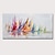 abordables Peintures paysages-peinture à l&#039;huile à la main peint à la main mur art abstrait crépuscule paysage paysage décoration de la maison décor toile roulée pas de cadre non étiré