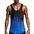 cheap Sports-Men&#039;s Running Tank Top Workout Tank Tee Tshirt Breathable Comfortable Quick Dry Yoga Gym Workout Running Sportswear Activewear Tie Dye White Red Blue