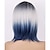 ieftine Peruci Sintetice Trendy-peruci ombre perucă scurtă bob peruci albastre colorate perucă sintetică de petrecere perucă bob zilnică pentru femei