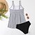 cheap Tankinis-Women&#039;s Swimwear Tankini 2 Piece Normal Swimsuit Floral Slim White Strap Camisole Bodysuit Bathing Suits Vacation Fashion New