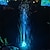 abordables Lampes Solaires LED-Pompe de fontaine solaire lumières piscine étang cascade lumières lumières décoration de jardin en plein air bain d&#039;oiseaux solaire alimenté coloré fontaine flottante