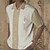 cheap Men&#039;s Casual Shirts-Men&#039;s Shirt Color Block Turndown Street Casual Button-Down Short Sleeve Tops Casual Fashion Breathable Comfortable Black Khaki Brown