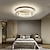 cheap Unique Chandeliers-50 cm Round Ceiling Light LED Chandelier Stainless Steel Nordic Style Dining Room Living Room Bedroom