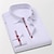 cheap Men&#039;s Dress Shirts-Men&#039;s Shirt Solid Color Turndown Street Casual Button-Down Long Sleeve Tops Casual Fashion Breathable Comfortable White Blue Red