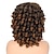 abordables Perruques de qualité supérieure-perruque courte afro bouclés perruques pour les femmes noires perruque frisée brun foncé avec une frange perruques moelleuses longueur d&#039;épaule perruques synthétiques résistantes à la chaleur