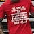 billige Menns grafiske t -skjorte-Bokstaver Nei, jeg kan ikke gjøre Snapchat eller TikTok Svart Hvit Rød T skjorte Uformell stil Herre Grafisk Bomullsblanding Skjorte Sport Klassisk Skjorte Kortermet Komfortabel t-skjorte Avslappet