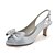 cheap Wedding Shoes-Women&#039;s Wedding Shoes Dress Shoes Wedding Sandals Rhinestone Bowknot Chunky Heel Peep Toe Elegant Sweet Party Wedding Satin Ankle Strap Spring Summer Solid Colored Wine White Black