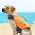 cheap Dog Clothing &amp; Accessories-Dog Life Vest Dog Life Jacket Printed Fashion Beach Pool Dog Clothes Puppy Clothes Dog Outfits Sports &amp; Outdoors Orange Costume for Girl and Boy Dog Polyester XL