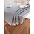 billiga Dukar-bondgård bordsduk bomull linne rektangel dukar för kök, middag, fest, semester, buffé semester familjesammankomst