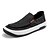 저렴한 남성 신발-남성용 로퍼&amp;슬립-온 캐쥬얼 일상 탄성 직물 클로버 블랙 그레이 여름