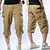 cheap Hiking Trousers &amp; Shorts-Men&#039;s Cargo Shorts Hiking Shorts Military Summer Outdoor Ripstop Breathable Quick Dry Multi Pockets Capri Pants Bottoms Army Yellow Grey camouflage Climbing Camping / Hiking / Caving Traveling S M L