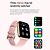 billige Smartwatches-W9 Smart Watch 1.69 inch Smartur Bluetooth Skridtæller Samtalepåmindelse Aktivitetstracker Kompatibel med Android iOS Mænd Kvinder Vandtæt Lang Standby Handsfree opkald IP 67 46mm urkasse