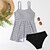 cheap Tankinis-Women&#039;s Swimwear Tankini 2 Piece Normal Swimsuit Floral Slim White Strap Camisole Bodysuit Bathing Suits Vacation Fashion New
