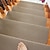 preiswerte Treppenstufenteppiche-rutschfeste Teppichtreppenstufen rutschfester Sicherheitsteppich rutschfester Innenläufer für Kinder, ältere Menschen und Haustiere mit wiederverwendbarem Klebstoff, braun