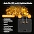 رخيصةأون أضواء شريط LED-أضواء سلسلة بطول 10 متر LED، 100 لمبة LED، أضواء شمسية خارجية مقاومة للماء، سلسلة ضوء جلدية مزخرفة نجوم