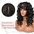 cheap Black &amp; African Wigs-Curly Wig with Bangs for Women-LONAI Long 23Inch Chocolate Brown Kinky Wigs with Wispy Bangs Curly Gorgeous Shag Synthetic Wig for Daily Use Party Cosplay