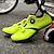 abordables Chaussures de cyclisme-chaussures de cyclisme sur route pour hommes compatibles spd/spd-sl double cliquet vtt taquet exercice vélo respirant stable confortable chaussures de cyclisme pour hommes blanc brillant