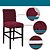 hesapli mutfak sandalyesi örtüsü-streç bar taburesi örtüsü sayaç tabure pub sandalyesi slipcover siyah yemek odası için cafe bar taburesi slipcover çıkarılabilir mobilya sandalye klozet kapağı jakarlı kumaş elastik alt ile