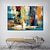 cheap Abstract Paintings-Handmade Oil Painting CanvasWall Art Decoration Abstract Knife PaintingLandscape Red For Home Decor Rolled Frameless Unstretched Painting