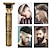 abordables Afeitado y depilación-Máquina para cortar cabello eléctrica inalámbrica vintage t9 de 0mm, recortadora profesional de peluquero para hombres, afeitadora, encendedor de barba
