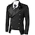 cheap Historical &amp; Vintage Costumes-Prince Medieval Steampunk Lapel Collar Blazer Outerwear Men&#039;s Costume White / Black Vintage Cosplay Long Sleeve Party &amp; Evening / Coat / Coat
