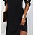 cheap Casual Dresses-Women&#039;s Short Mini Dress A Line Dress Black Short Sleeve Ruched Pure Color V Neck Spring Summer Casual 2022 S M L XL XXL 3XL / Cotton