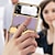 ieftine Carcasă Samsung-telefon Maska Pentru Samsung Galaxy Z Flip 5 Z Flip 3 Carcasă cu Husă Portabil Placare Suport Inel Mată MetalPistol PU piele